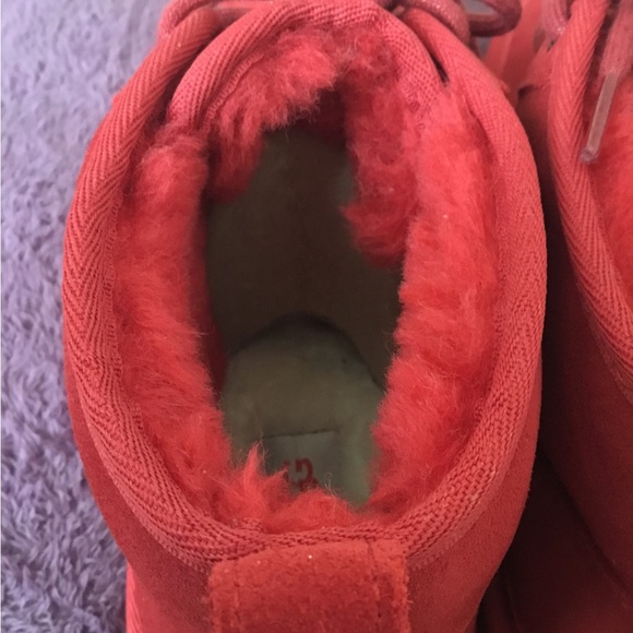 NWT Ugg Australia Neumel Red Suede Chukka Booties - Picture 8 of 14